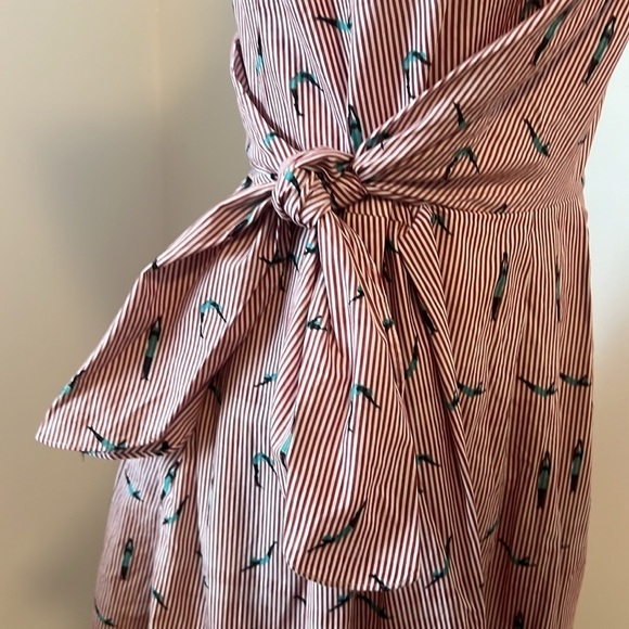 Anthropologie Pink and Black Patterned Dress - Picture 3 of 7